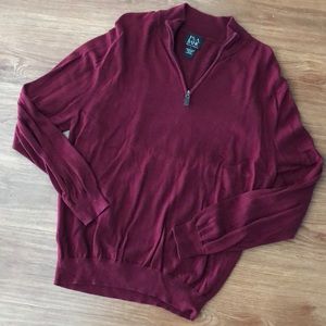 jos. a. banks | men’s wine quarter zip sweater